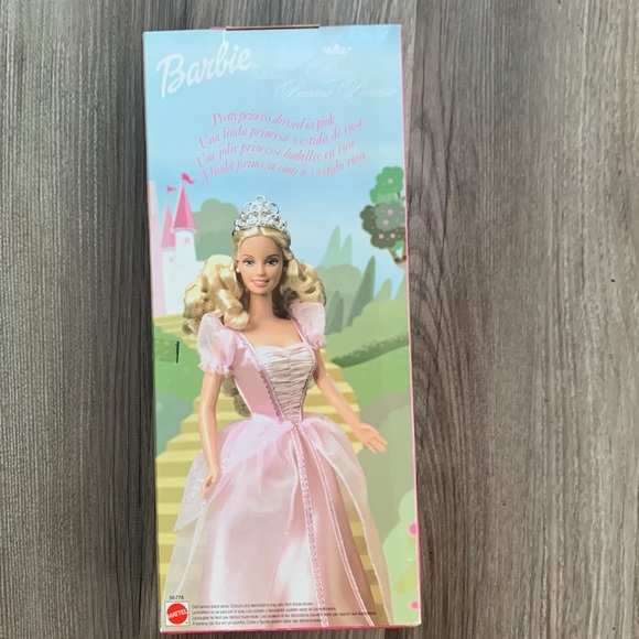 Barbie Princess Doll Mattel 2002 Pink Gown Silver Tiara New Vintage Collectible - Picture 5 of 8